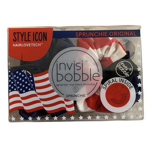 Invisibobble Sprunchie Spiral Hair Ring Americana Athleisure Duo Strong Stylish
